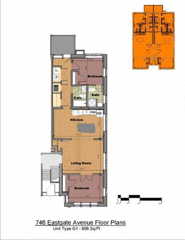 746 Eastgate Ave. 2 Beds Apartment, Post Graduate, Quadrangle Properties, Quadrangle University City for Rent - Photo Gallery 6